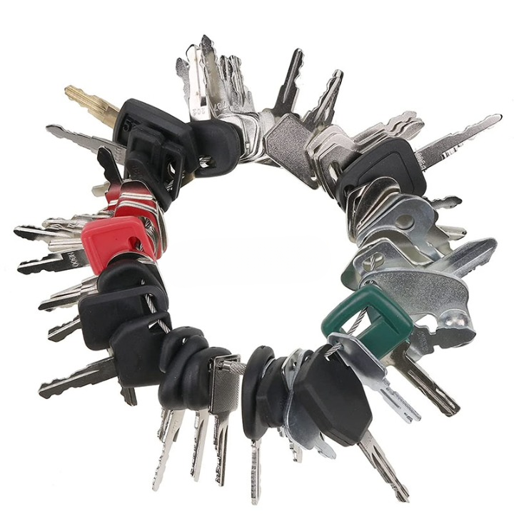 47 Pcs Heavy Equipment Ignition Key Set Bobcat Komatsu New Holland CASE John Deere