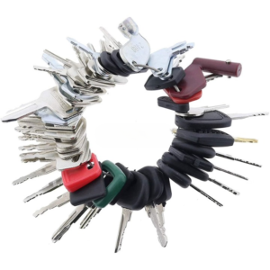 56 Pcs Heavy Equipment Key Set Bobcat CASE Caterpillar CAT Genie Gradall Hyster JCB JLG Komatsu Sany Multiquip Kobelco New Holland Kubota Toyota Volvo